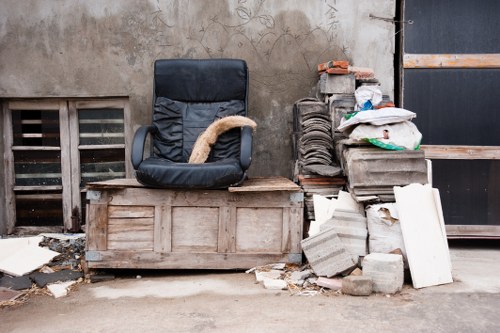 Large skip ready for commercial waste disposal