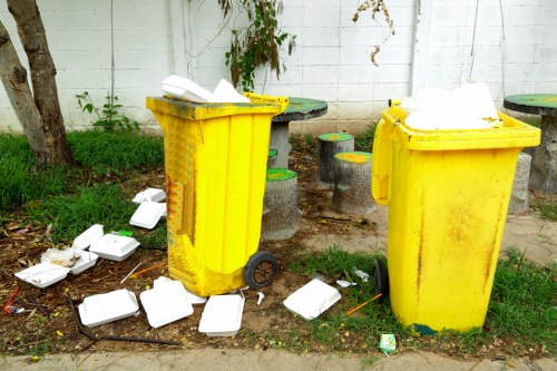 Various types of construction waste materials in Hornsey