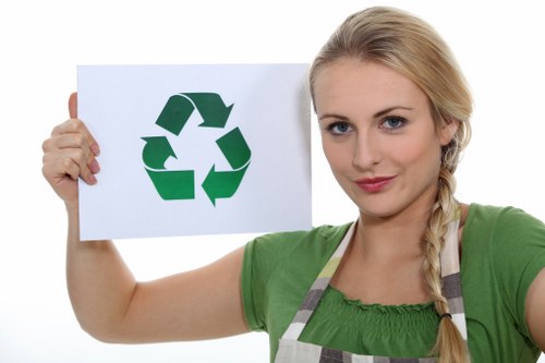 Professional team conducting garage clearance