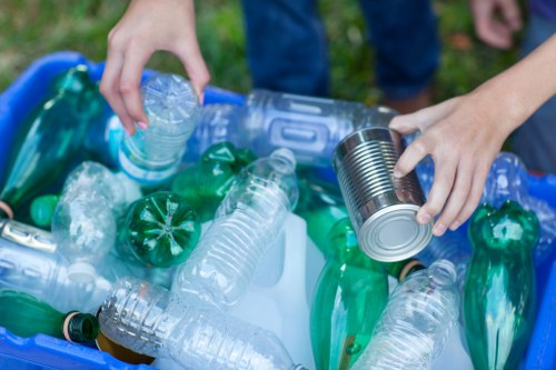 Residents participating in a recycling drive in Hornsey